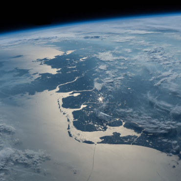satellite photo Wadden coast Jeffrey Williams NASA